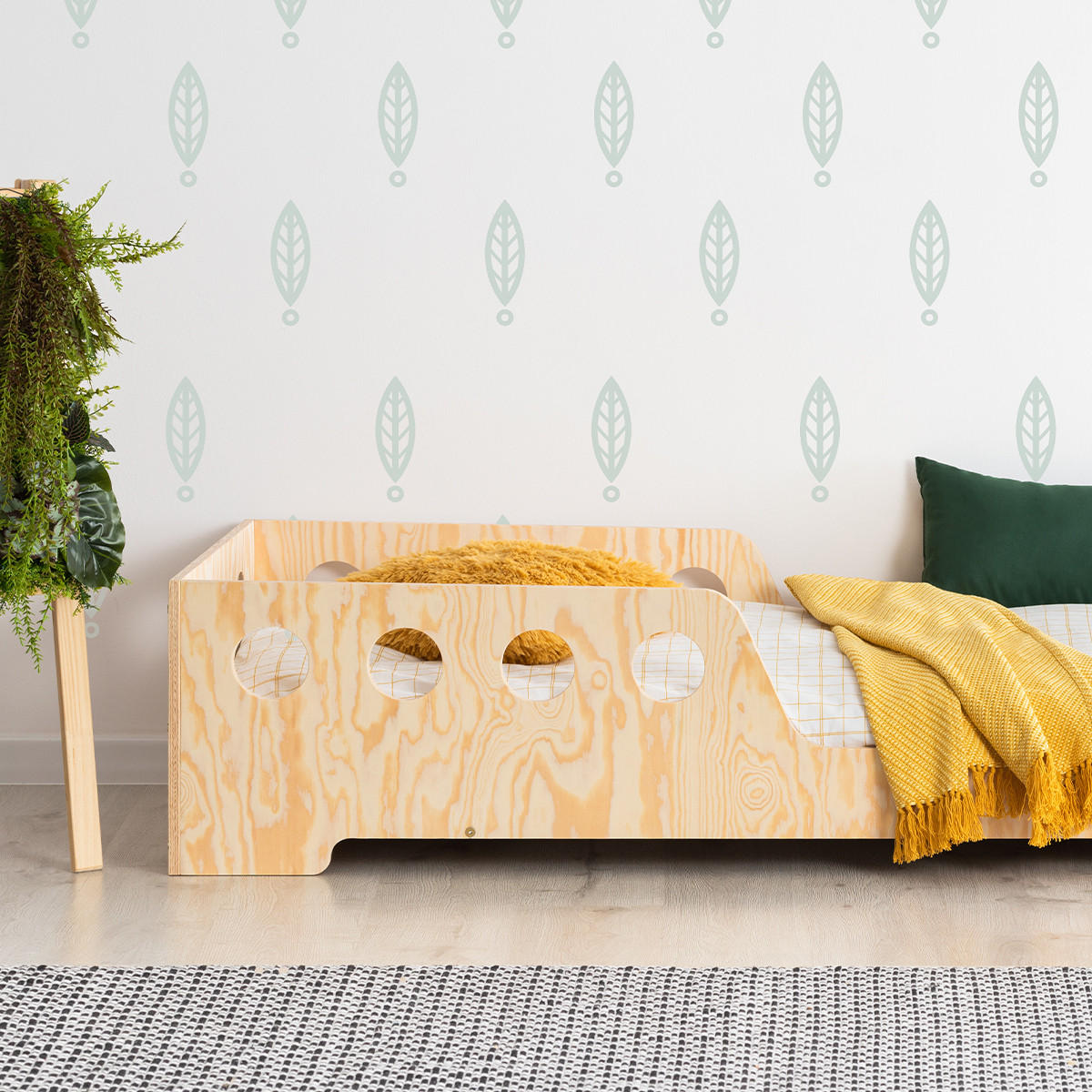 POSTEL 90/190 Adrien Přírodní dřevo - hnědá, dřevo (90/190cm) - Petits-meubles