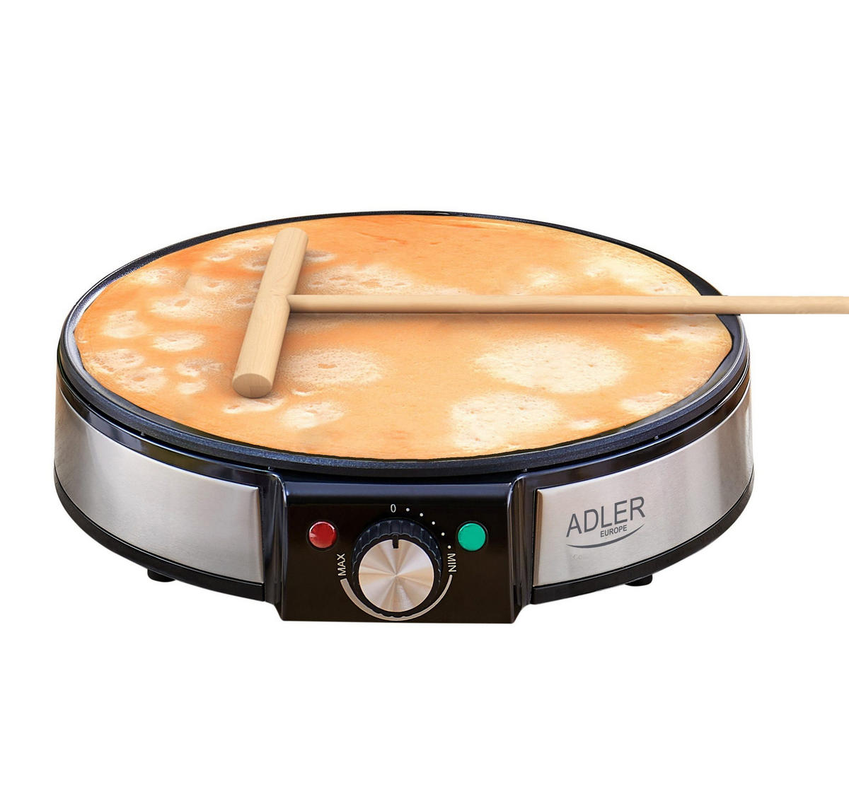 CREPES MAKER AD3058 Edelstahl 1600W XXL - Schwarz, Kunststoff (30/8/30cm) - Adler