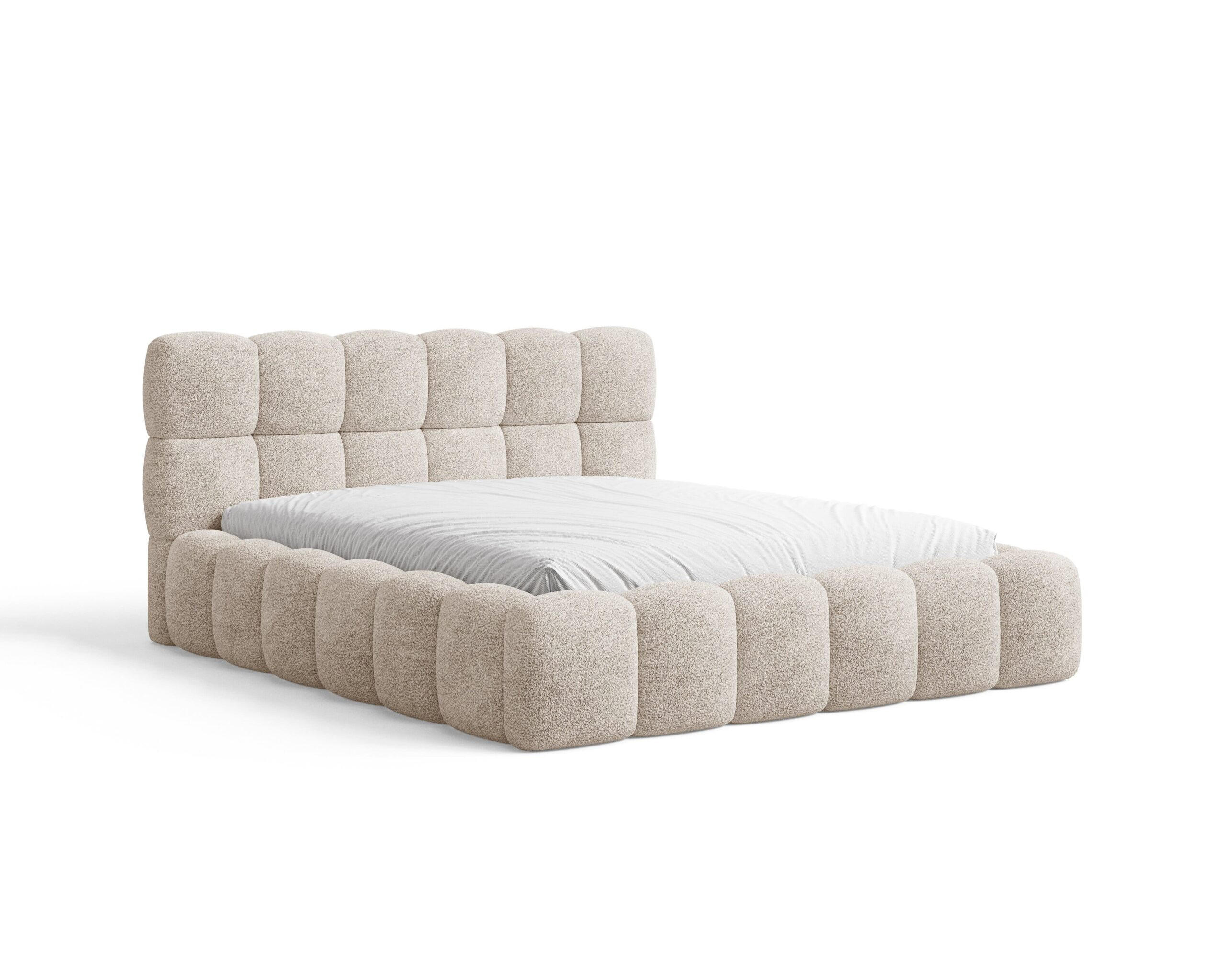 POLSTERBETT - Bett 19 - 180x200 - Beige (Arena 02) - Beige, Holzwerkstoff/Textil (180/200cm) - Möblo