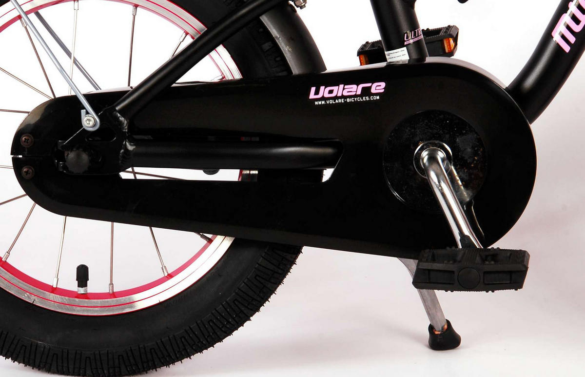 KINDERFAHRRAD Miracle Cruiser - 14 Zoll - Rücktritt + Handbremse - Mattschwarz - Schwarz, Metall (44cm) - TPFSports