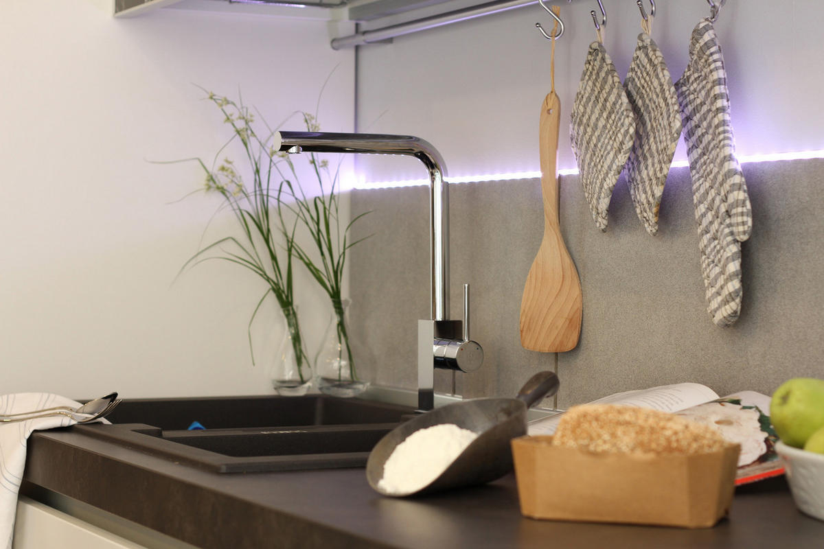 KÜCHENARMATUR, Verchromt, 360° schwenkbar - Chromfarben, Metall (22.5/30/22.5cm) - VIZIO
