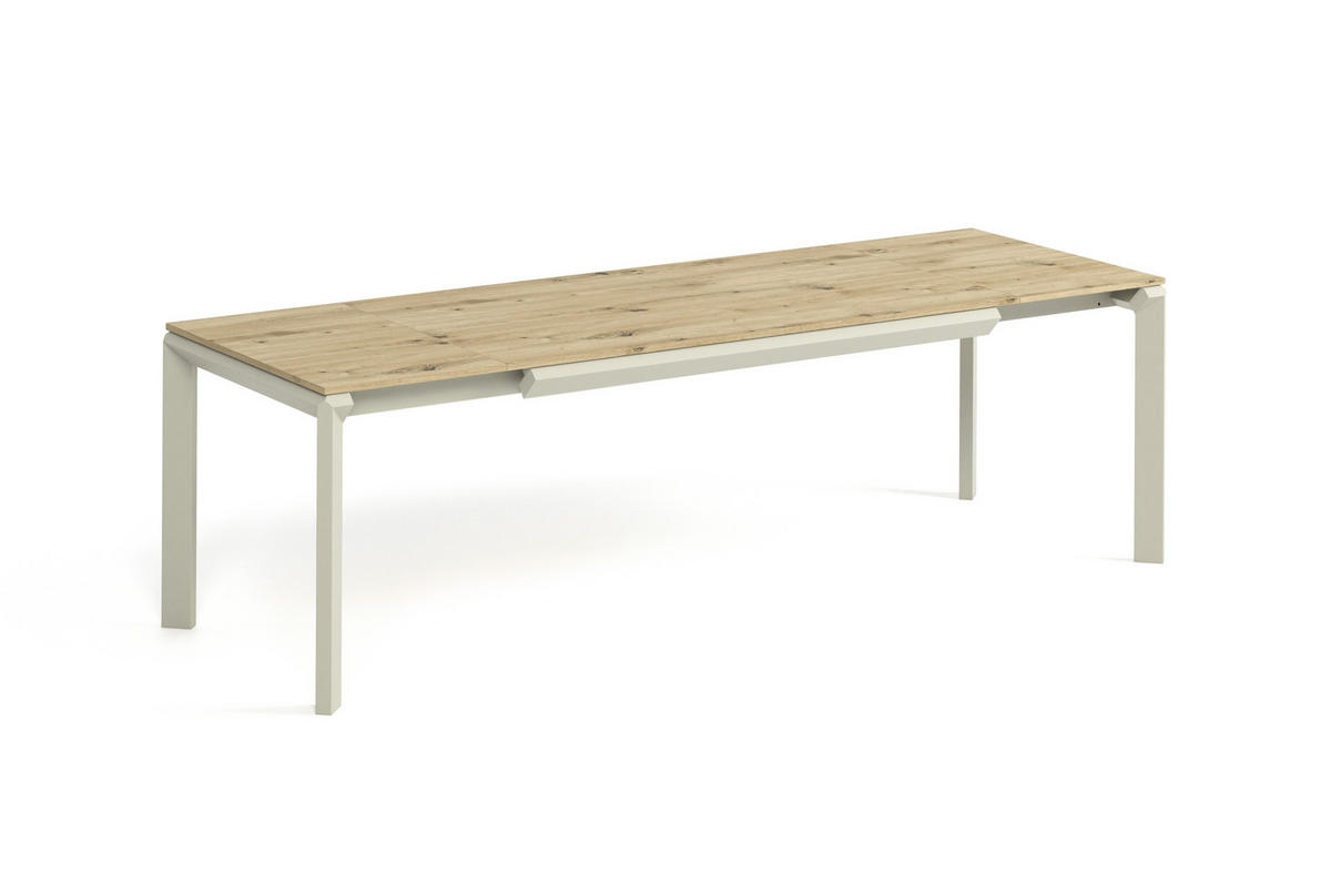 ESSTISCH FADO - Kaschmir/Eiche Artisan, Holzwerkstoff (90/160/76cm) - Meblini