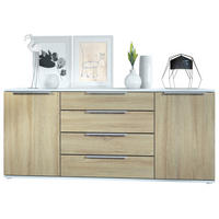 SIDEBOARD Porto Eiche sägerau - Eiche San Remo, Holzwerkstoff (166.5/72.5/35cm) - Vladon