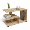 COUCHTISCH TEXAS EX3 Artisan Eiche 90/51/55 cm - Eiche Artisan, Holzwerkstoff (51/90/55cm) - Matkam Möbel