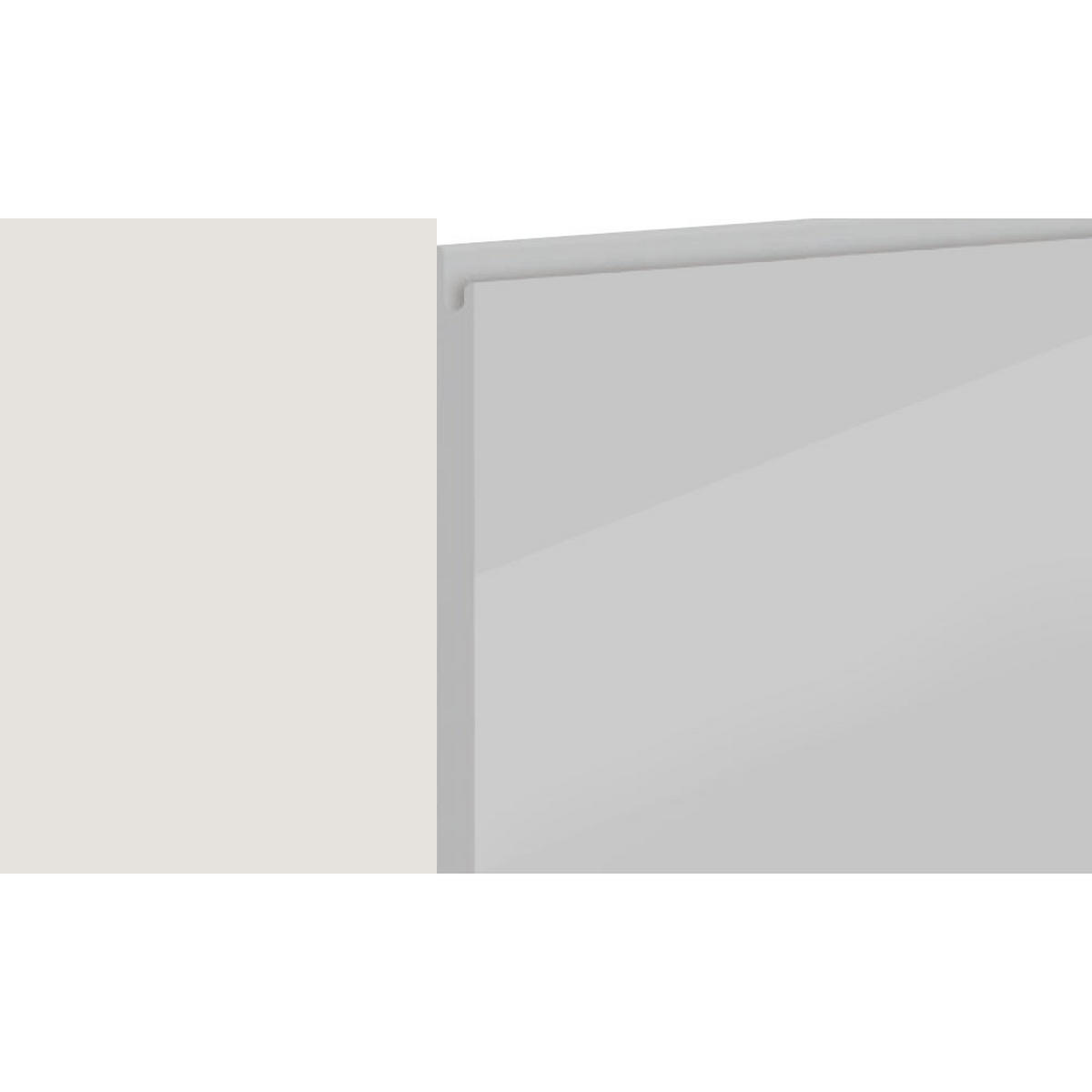 MIKROWELLENUMBAUSCHRANK Avellino W2MK/60 grau Acryl Hochglanz / Grau 60 / 32,5 / 72cm - Grau, Holz/Holzwerkstoff (60/72/32.5cm) - Feldmann-Wohnen