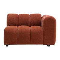 SESSEL mit gerader Rückenlehne - 1 Person - stoff - terracotta Jutini - Terracotta, Kunststoff/Textil (116/72/98cm) - Vente-Unique