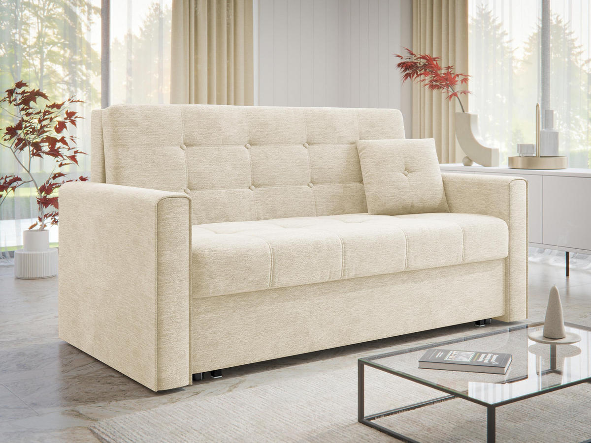 SCHLAFSOFA Viva Lux III - Anthrazit, Holz/Textil (153/85/98cm) - MIRJAN24