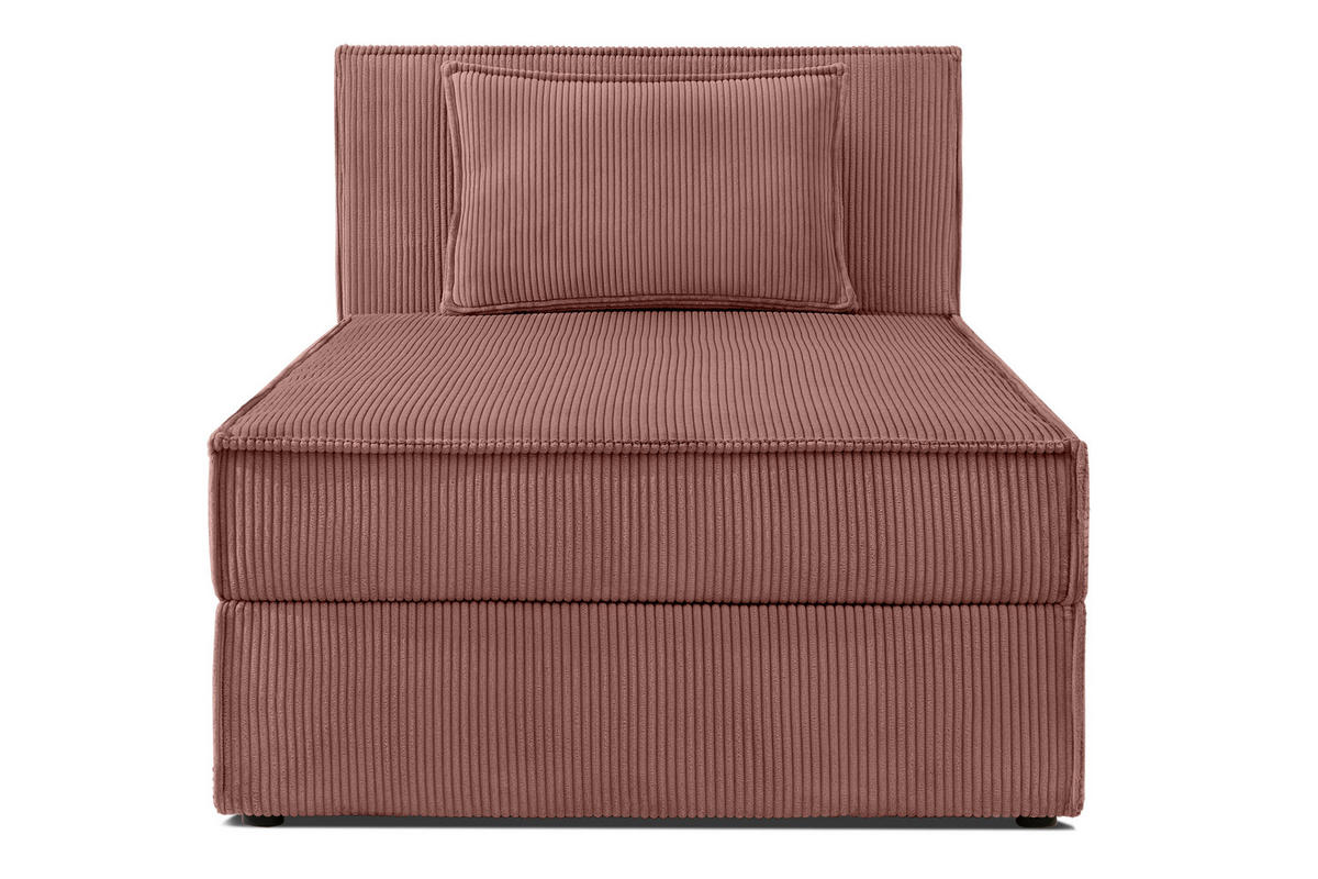 BOXSPRINGBETT ROTI Einzelbett, rosa - Schwarz/Rosa, Holz/Holzwerkstoff (90/200cm) - KONSIMO®