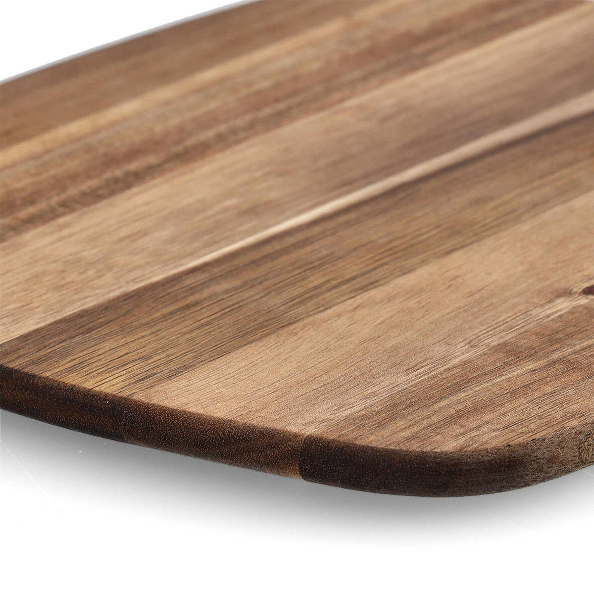 SCHNEIDEBRETT Akazienholz 28/25 cm - Braun, Holz (25/28cm)
