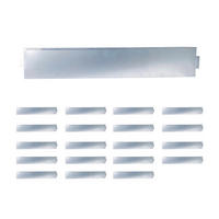RASENKANTE Silber verzinkter Stahl flexibel Länge 20 m - Silberfarben, Metall (100/18/0.05cm) - Relaxdays