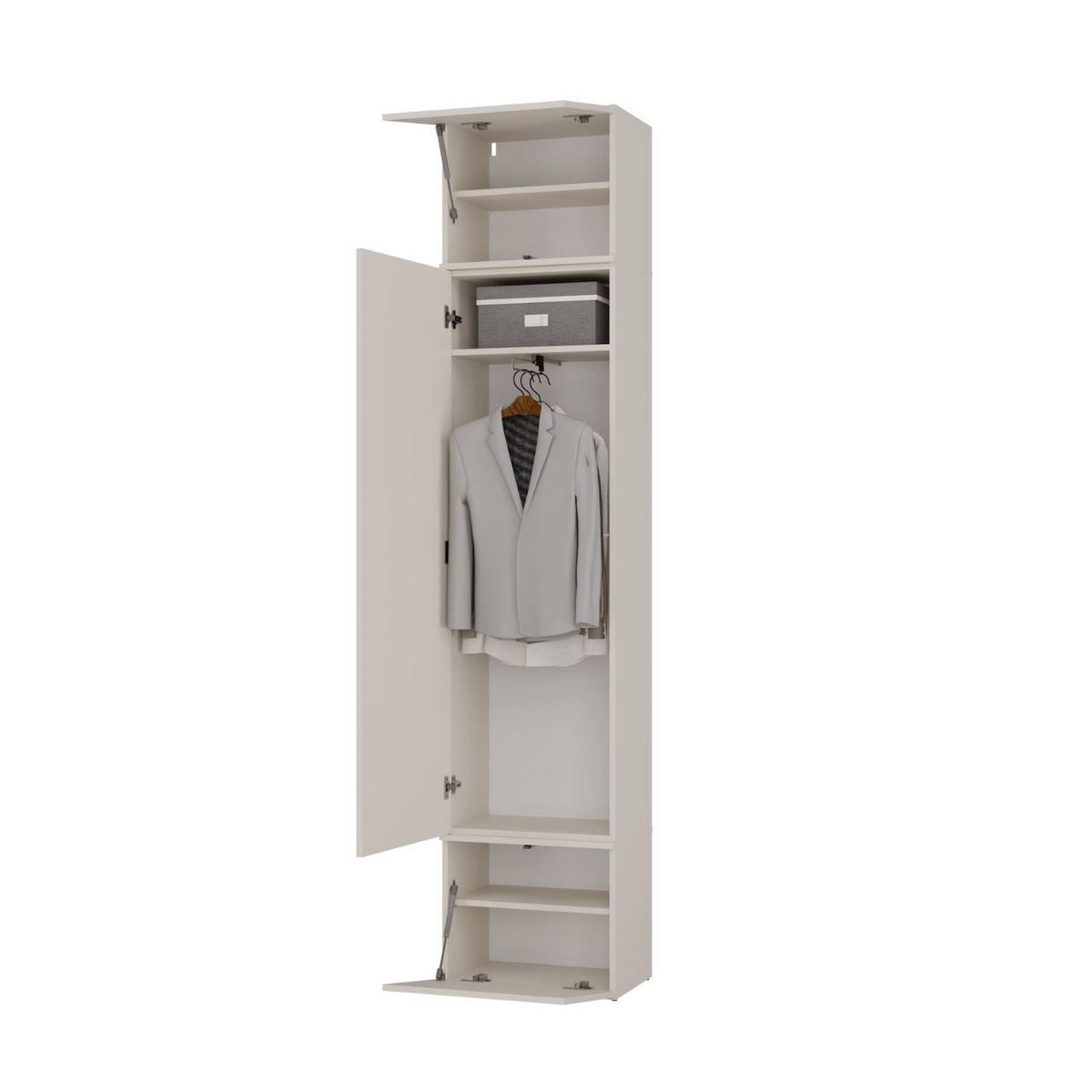 GARDEROBE Gerhard Single - Kaschmir, Holzwerkstoff (50/42/35cm) - kommodly