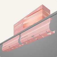 KABELKANAL Schreibtisch Rosa, 2x43cm, Hochwertiger Stahl - Pink, Metall (43/12/10cm) - Desktronic