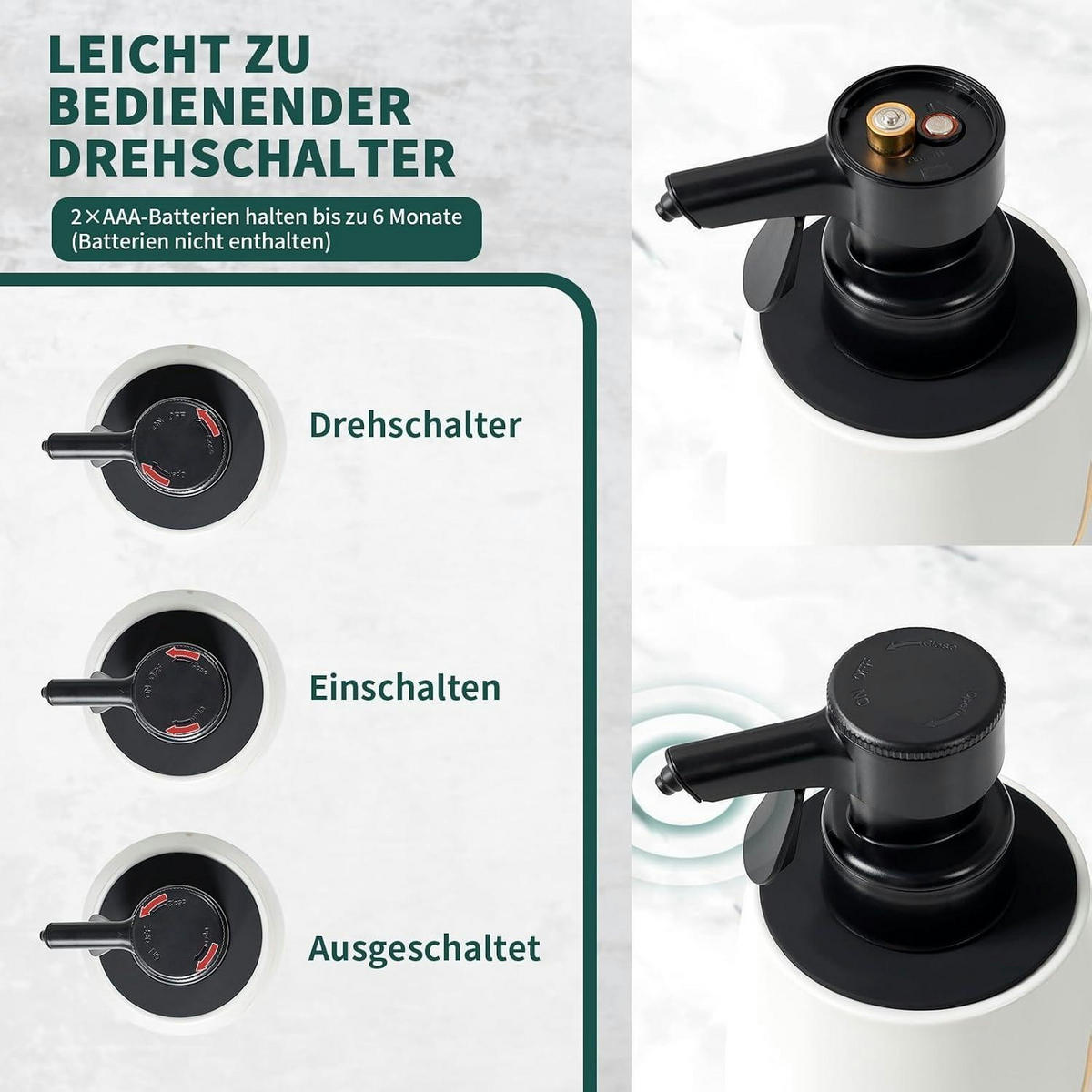 SEIFENSPENDER Automatisch Keramik Weiß mit Sensor - Weiß, Keramik (9/17/10cm)