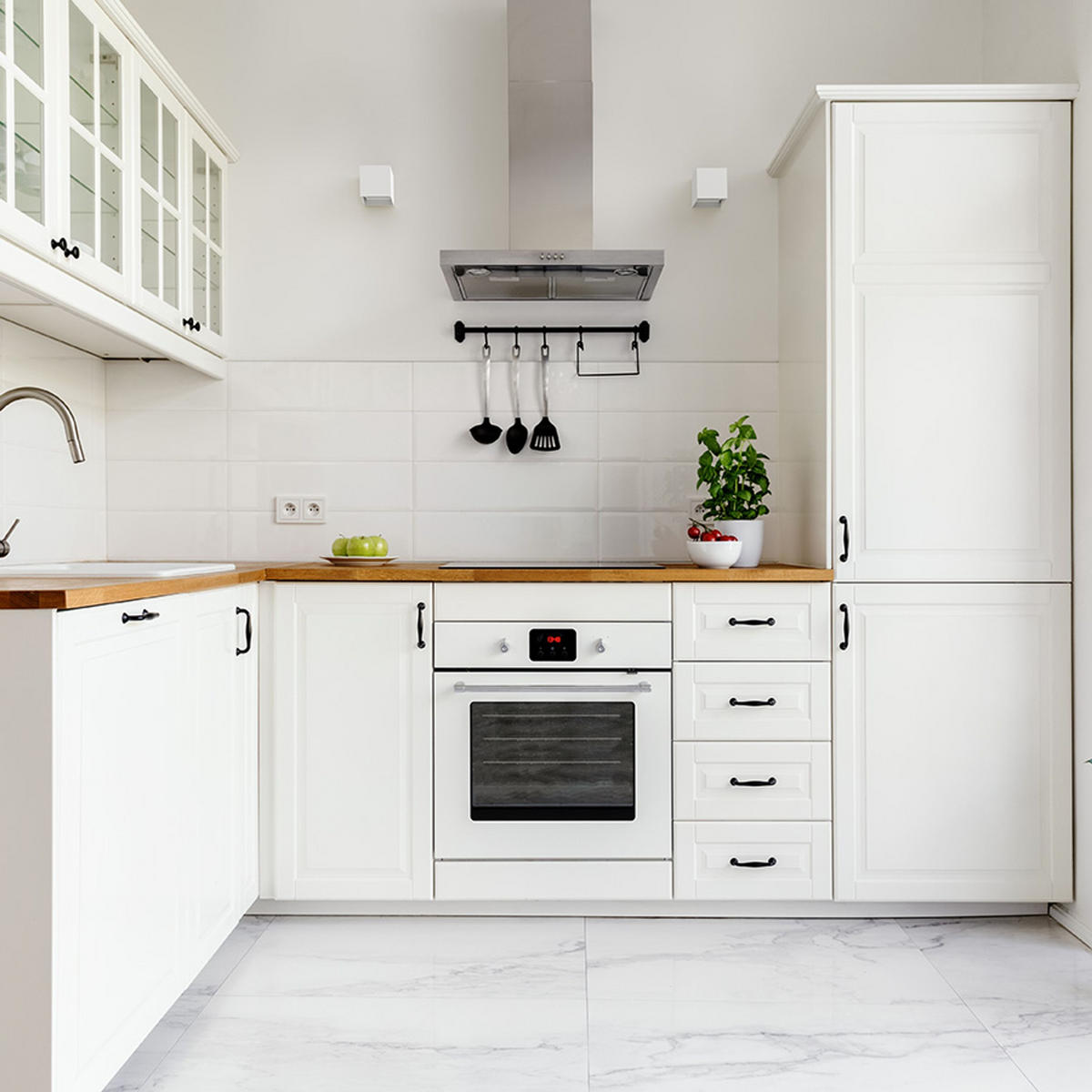 AUSSENLEUCHTE TITO SQ DIMM Weiß 6 W IP65 - Weiß, Metall (10/10/10cm) - Rendl