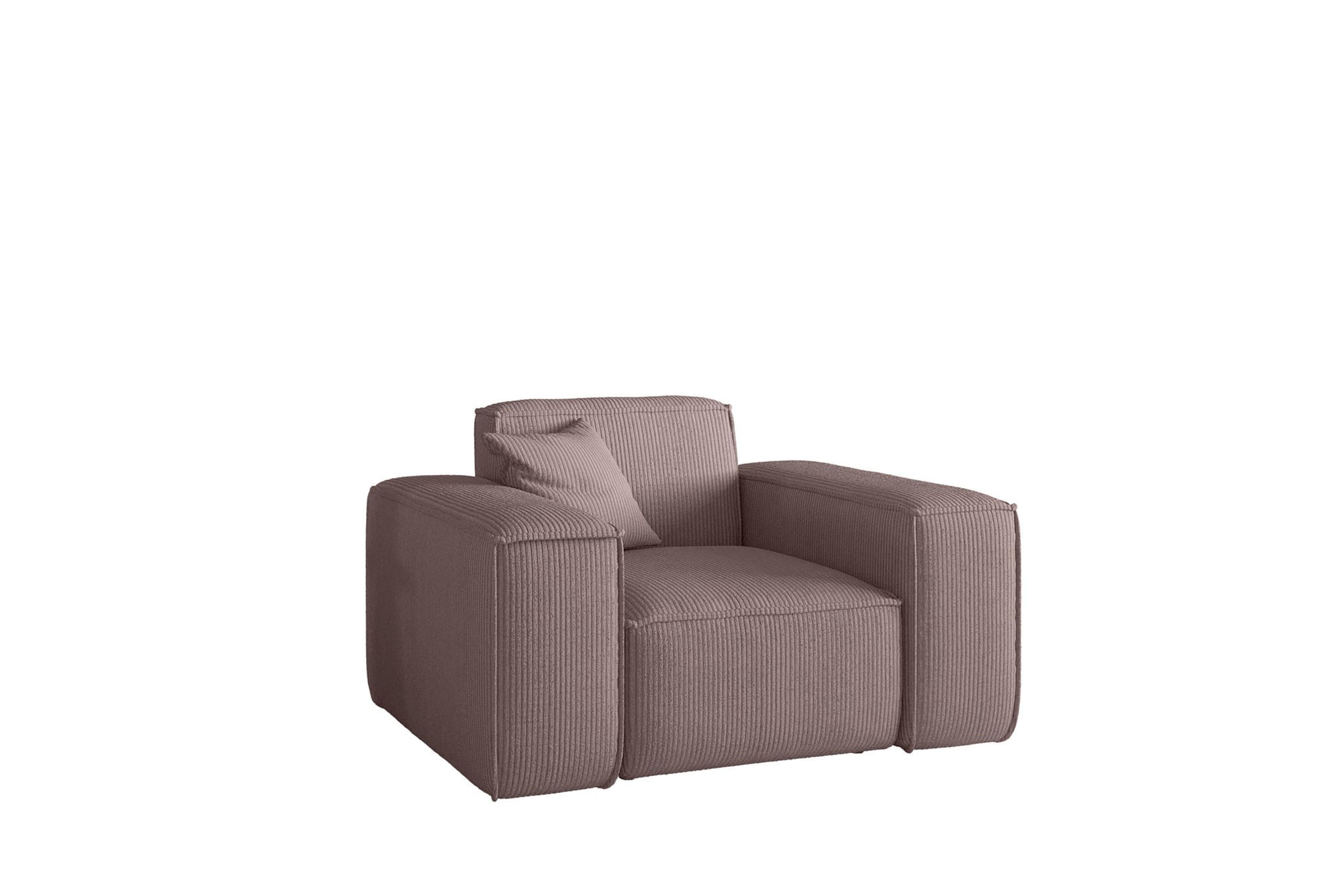 SESSEL Celes Premium Stoff Scala - Lila, Holzwerkstoff/Textil (121/73/88cm) - Fun Möbel