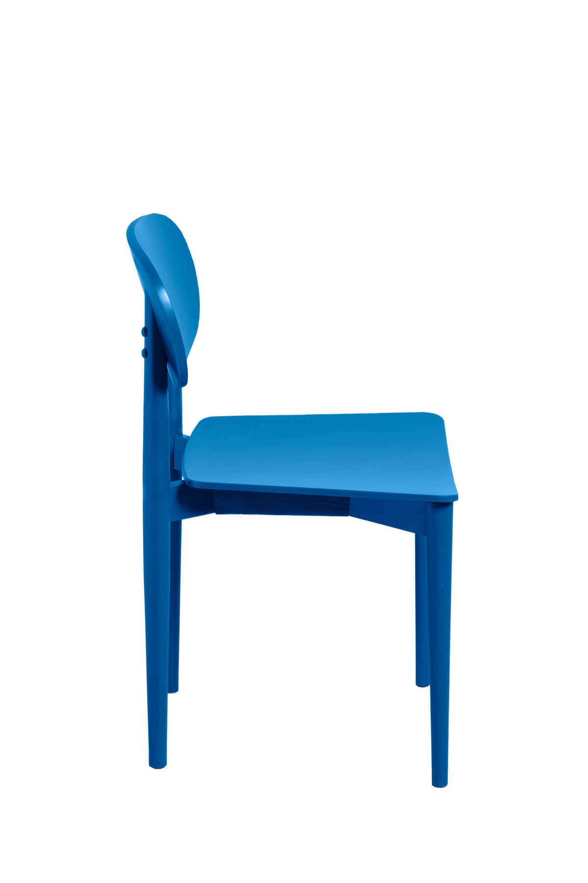 STUHL aus massivem Buchenholz in Preußisch-Blau SANDRO - Blau, Holz (43/80/50cm) - RNT By Really Nice Things