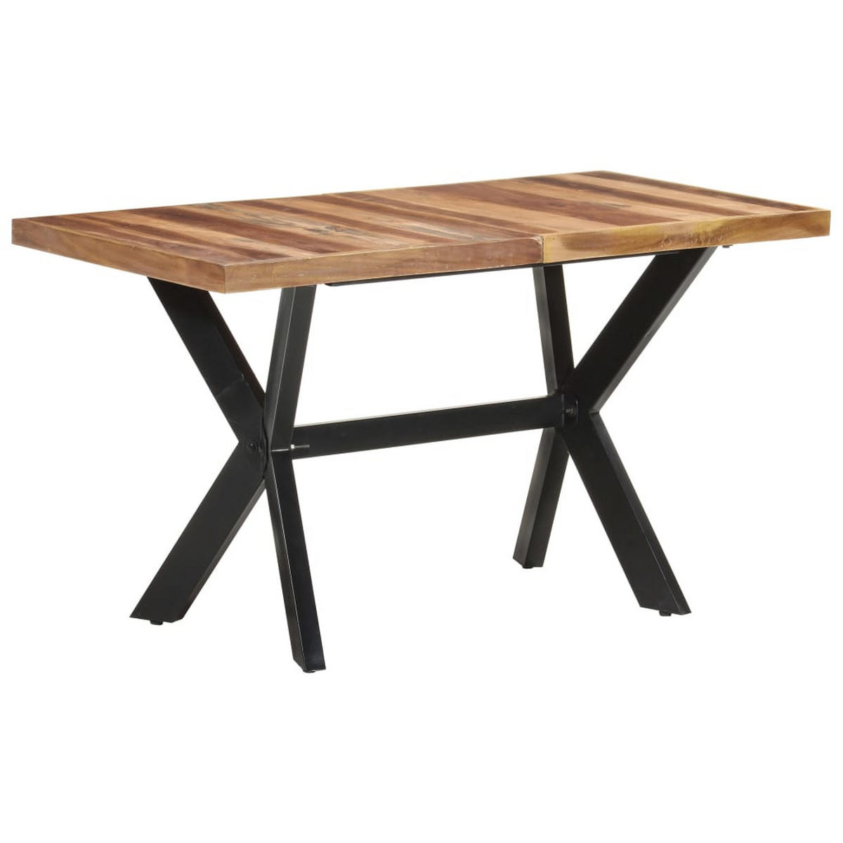 ESSTISCH 140/70/75 Cm Massivholz Honigfarben - Braun, Holz (140/70/75cm) - vidaXL