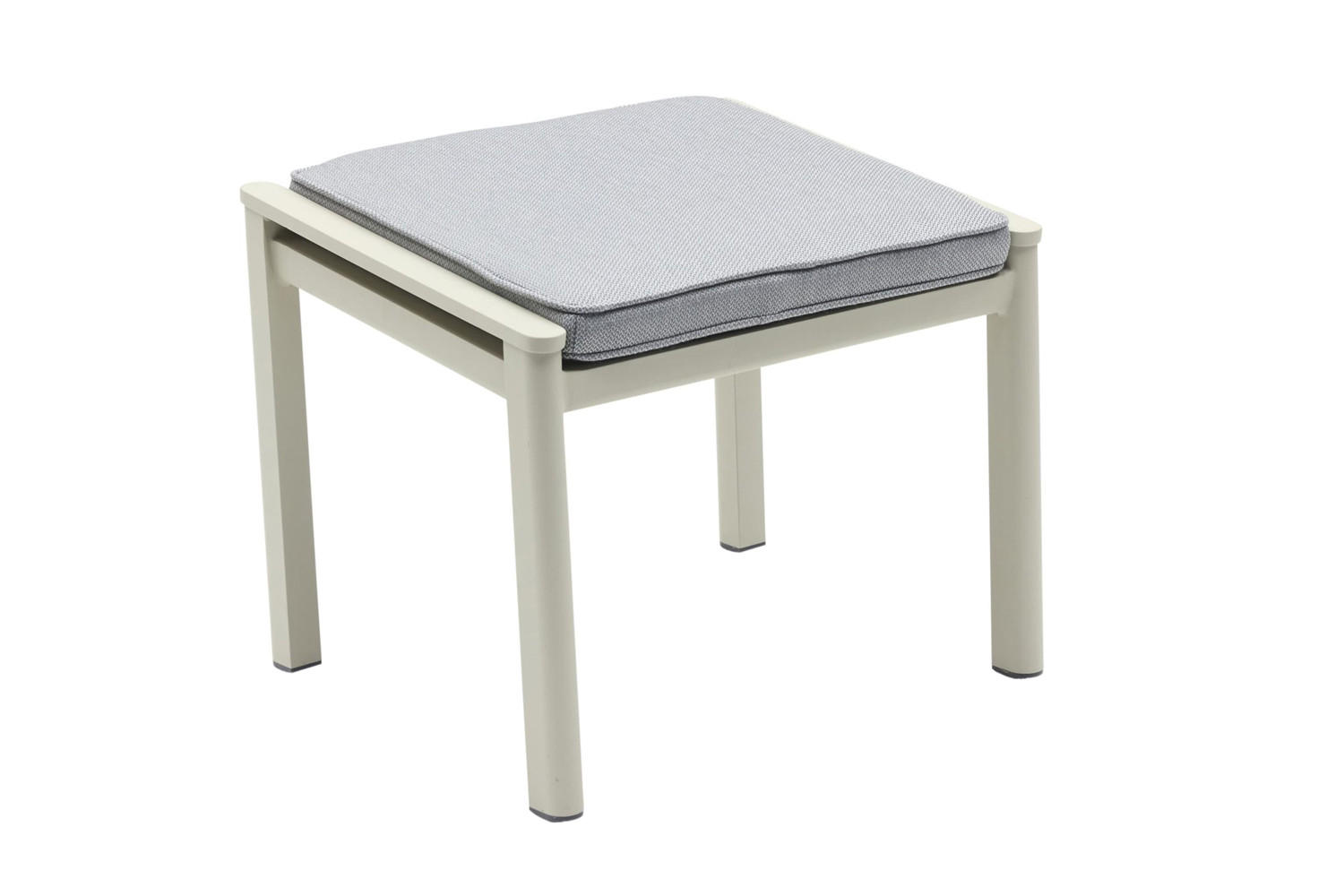 GARTENHOCKER Austin 46,5x58x50 cm, Aluminium, Taupe - Taupe, Metall (58/46.5/50cm) - dasmöbelwerk