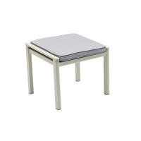 GARTENHOCKER Austin 46,5x58x50 cm, Aluminium, Taupe - Taupe, Metall (58/46.5/50cm) - dasmöbelwerk