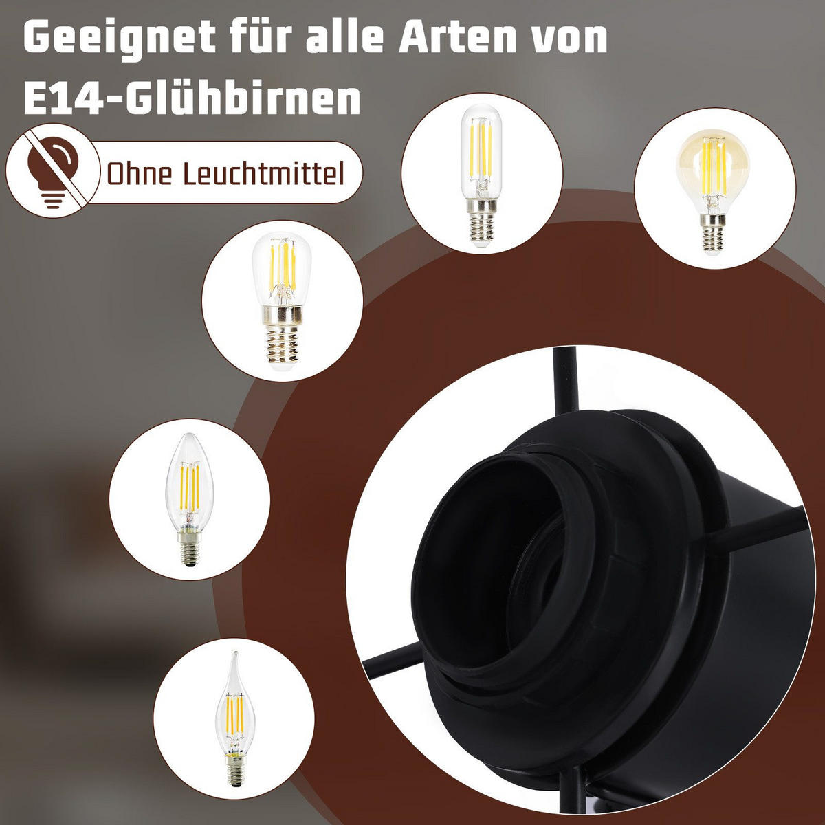 STRAHLER Fürth 3-flammig 48/10/17 cm - Schwarz, Metall (48/10/17cm) - Nettlife