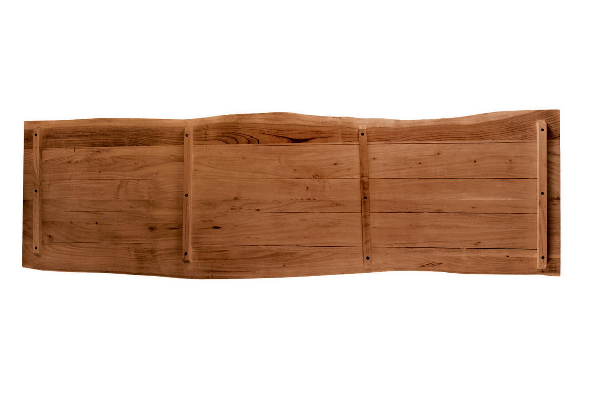 TISCHLATTEN MIT BAUMKANTE FÜR HEIMWERKER, AKAZIENHOLZ CURT - Braun/Naturfarben, Akazienholz/Holz (60/200/3cm) - SAM