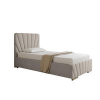 POLSTERBETT Ray 100 x 200 cm mit Bettkasten und Lattenrost ohne Matratze - beige - Beige, Holz (100/200cm) - Homesy