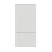 WAND-SCHUHSCHRANK Veldio mit 3 Klappen Weiß 50 cm - Weiß, Holzwerkstoff (50/103/30cm) - Selsey