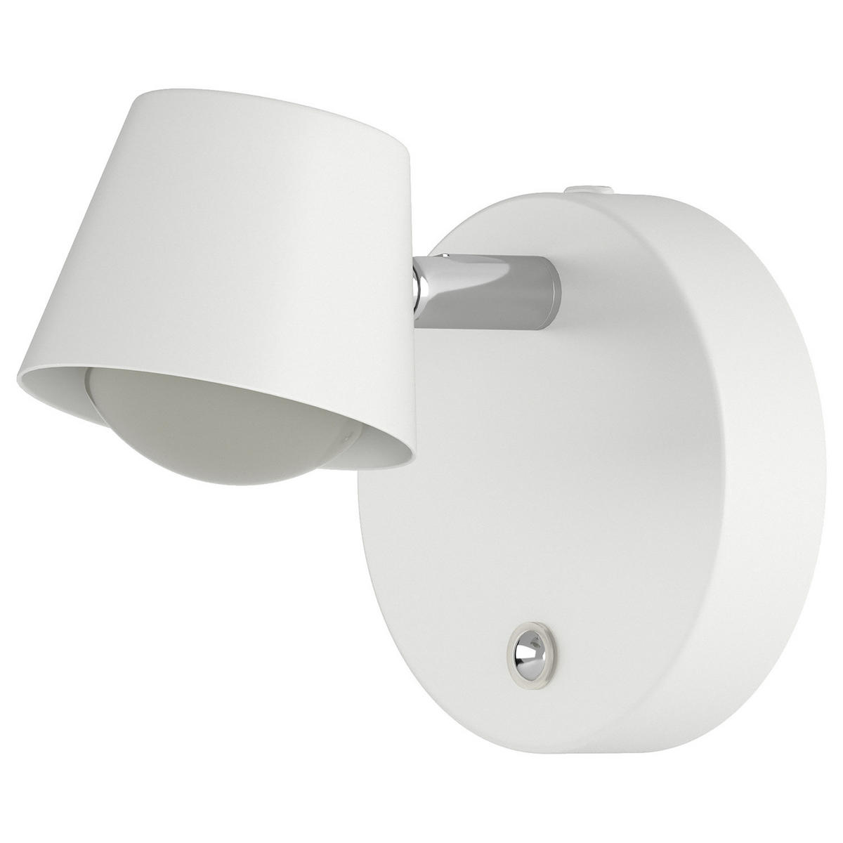 AKKU-WANDLEUCHTE - Dimmbar - inkl. Fernbedienung - Weiß, Metall (10/10/14cm) - home24
