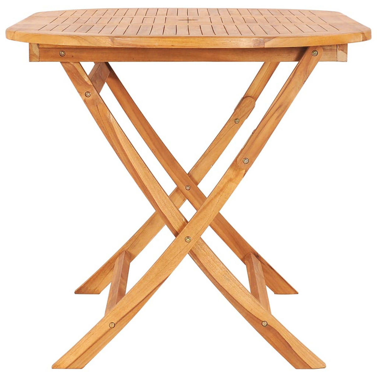 GARTENTISCH Klappbar 160/80/75 Cm Massivholz Teak - Braun, Holz (160/80/75cm) - vidaXL