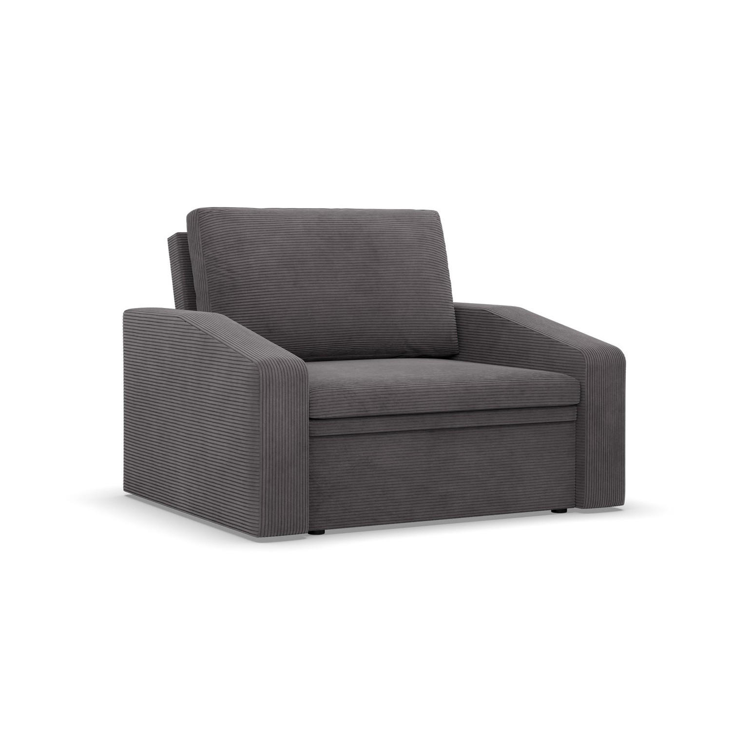 LOUNGESESSEL ORBIT, 90 CM, Cord - Dunkelgrau - Dunkelgrau, Textil (118/80/87cm)