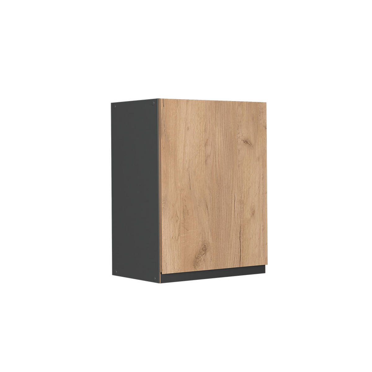 HÄNGESCHRANK R-Line Goldkraft Eiche 45 cm J-Shape - Honigeiche/Anthrazit, Holzwerkstoff (45/60/31cm) - Vicco