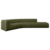ECKSOFA modulares Sofa Tilmo-L1 - 399x194x70 cm Grün - Grün, Holzwerkstoff/Textil (399/194cm) - ALTDECOR