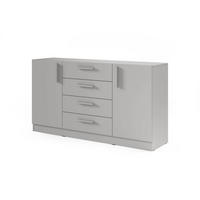 KOMMODE BRISSO BRK1 155,5/85/40 cm in Platingrau - Grau, Holzwerkstoff (156/85/40cm) - Deine Möbel 24