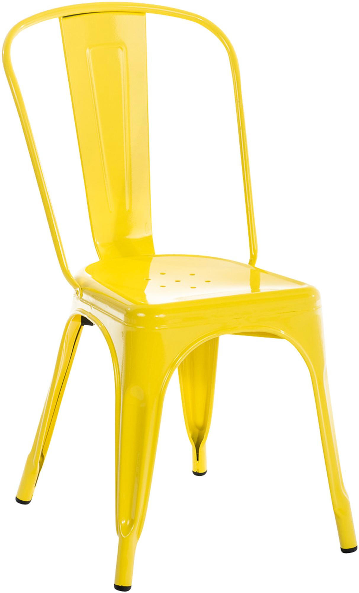 CLP Besucherstuhl Gelb 44x89x48 cm
