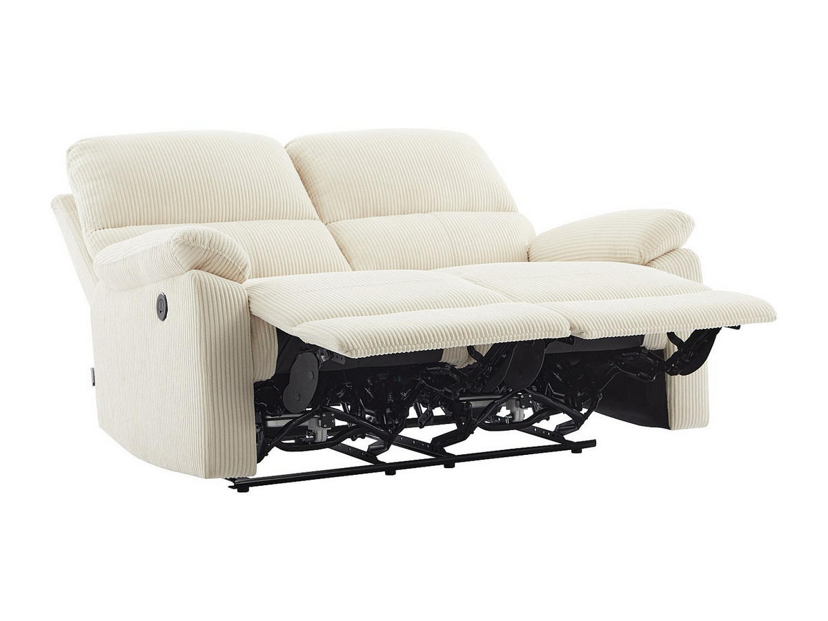 RELAXSOFA - 2 Personen - stoff - beige Lunano - Beige, Kunststoff/Textil (154/102/89cm) - Vente-Unique