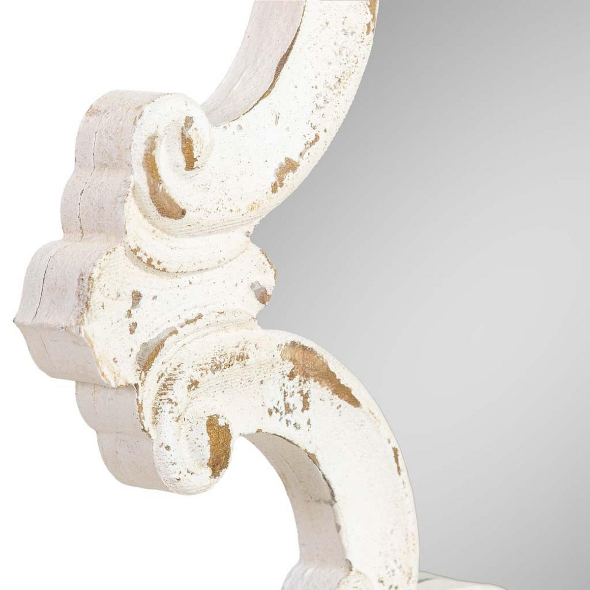 WANDSPIEGEL aus holz 59x4x76cm - Weiß, Holz (59/76/3.5cm) - Wanderlust