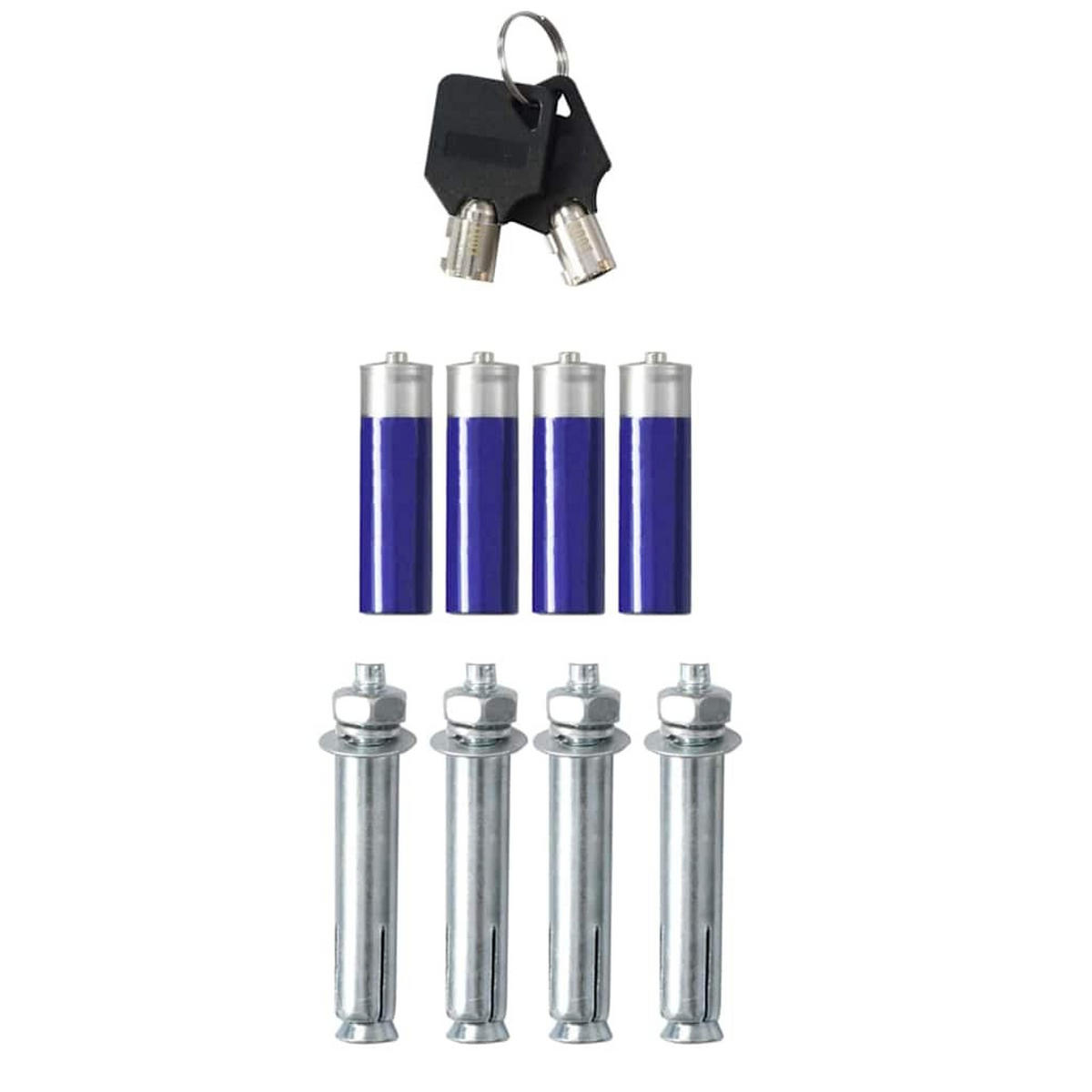 TRESOR Bito digital mit Schloss Dunkelgrau 42x37x20 cm Stahl - Dunkelgrau, Metall (42/20/37cm) - DELUKE