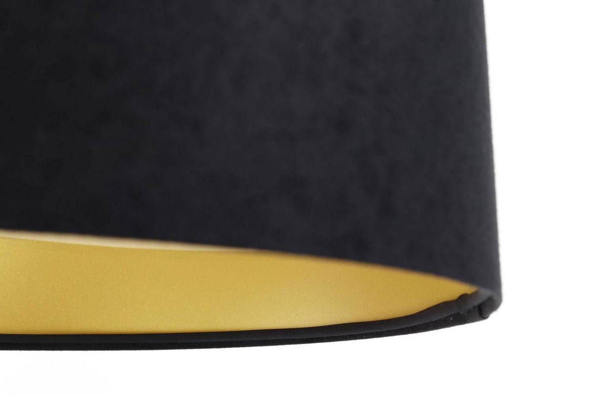 HÄNGELEUCHTE Schwarz 50/25 cm - Schwarz/Weiß, Kunststoff (50/0.4/25cm) - ONZENO