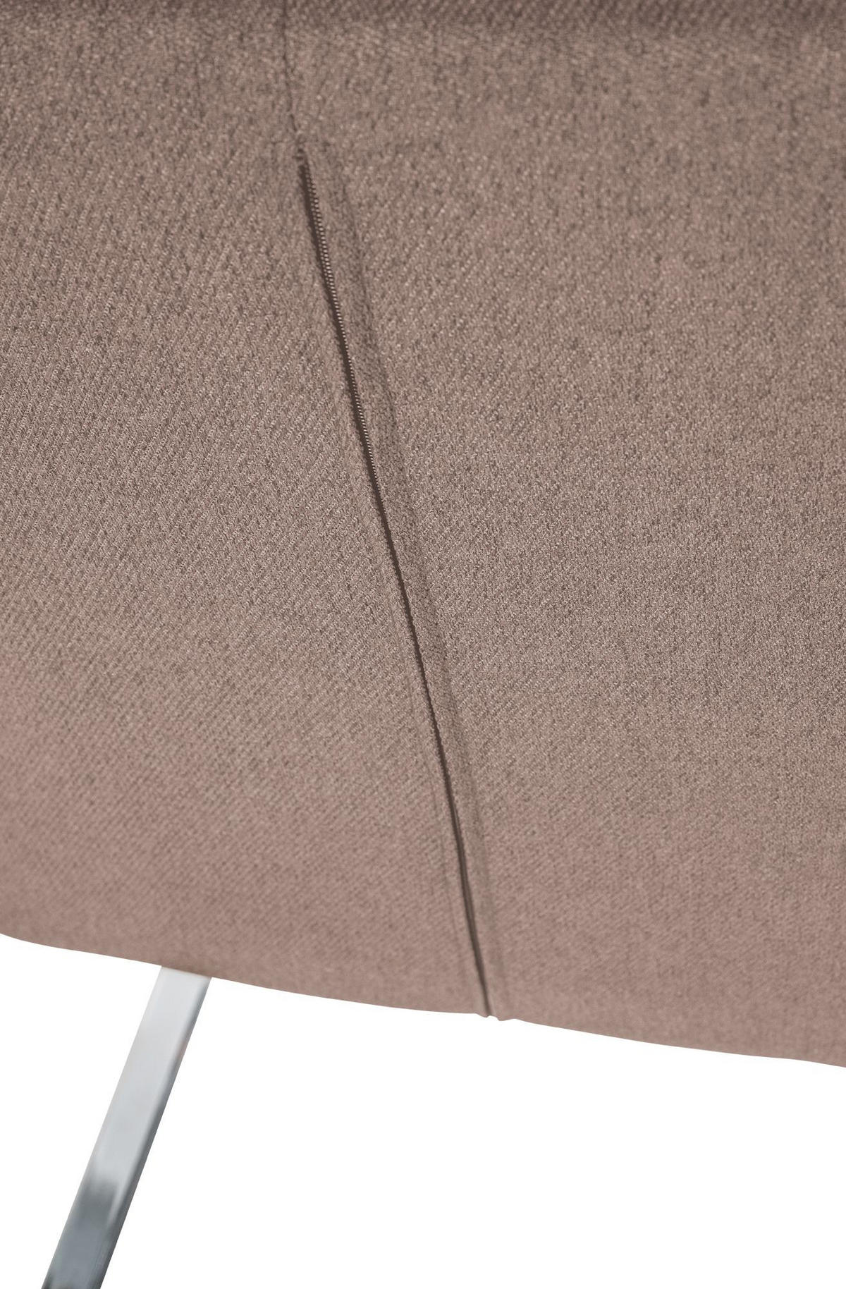 STUHL Pukki Stoff taupe - Grau, Metall (57/87/58cm) - TPFLiving