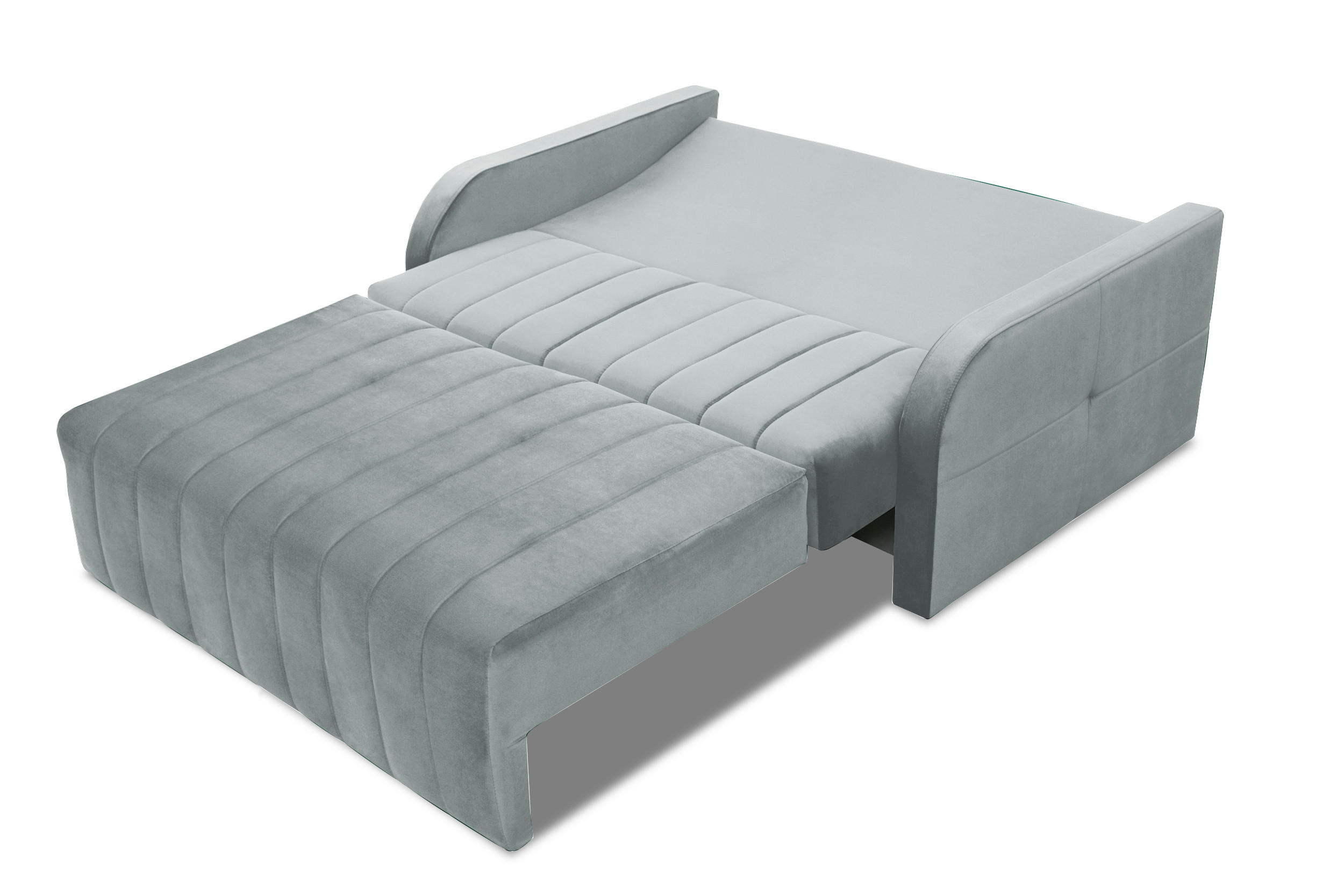 SCHLAFSOFA Montana 120 - Hellgrau - Hellgrau, Holz (141/90/104cm) - Möblo