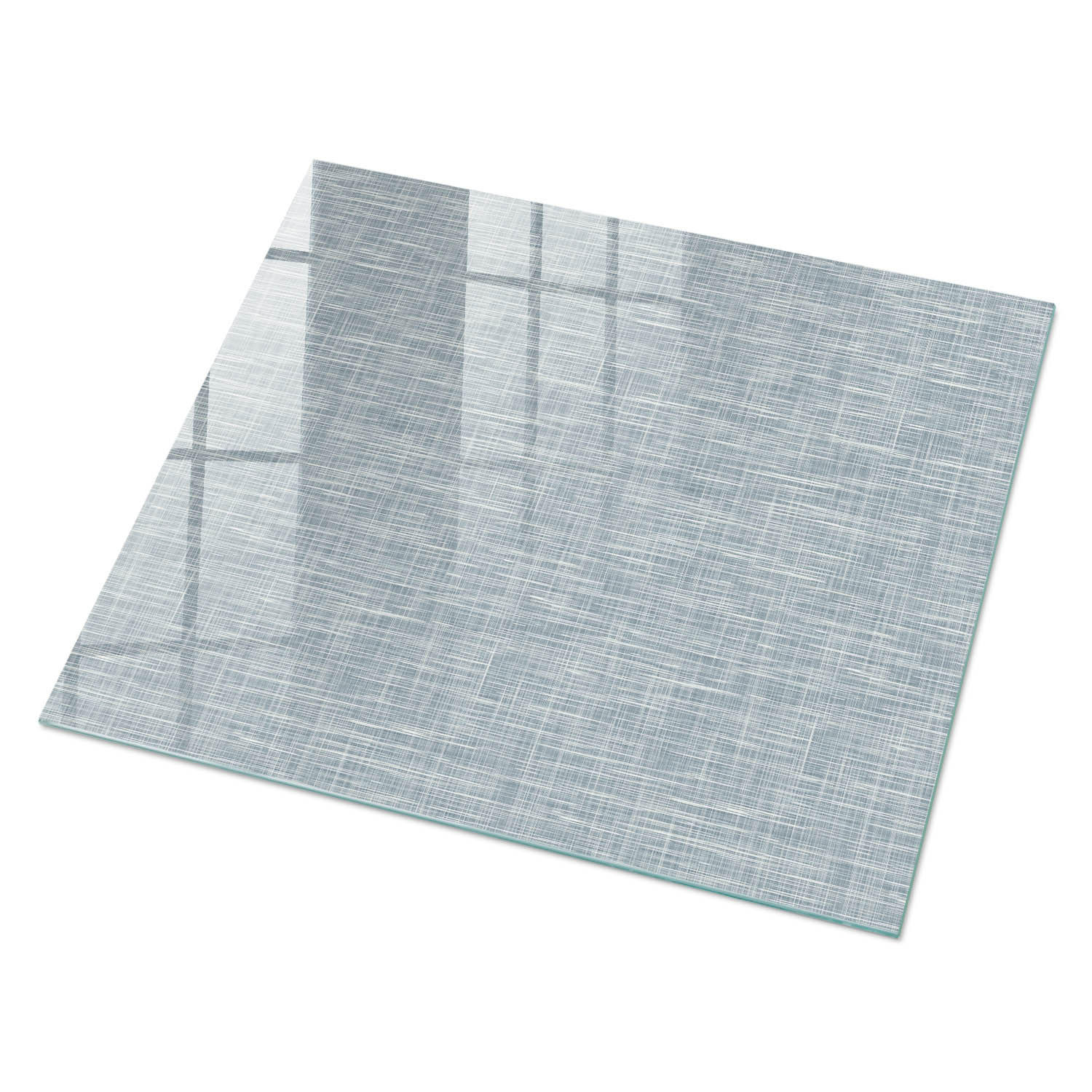 GLASPLATTE 80x60 cm – Grauer Stoff - Grau, Glas (0.4/80/60cm) - ArtPrintCave