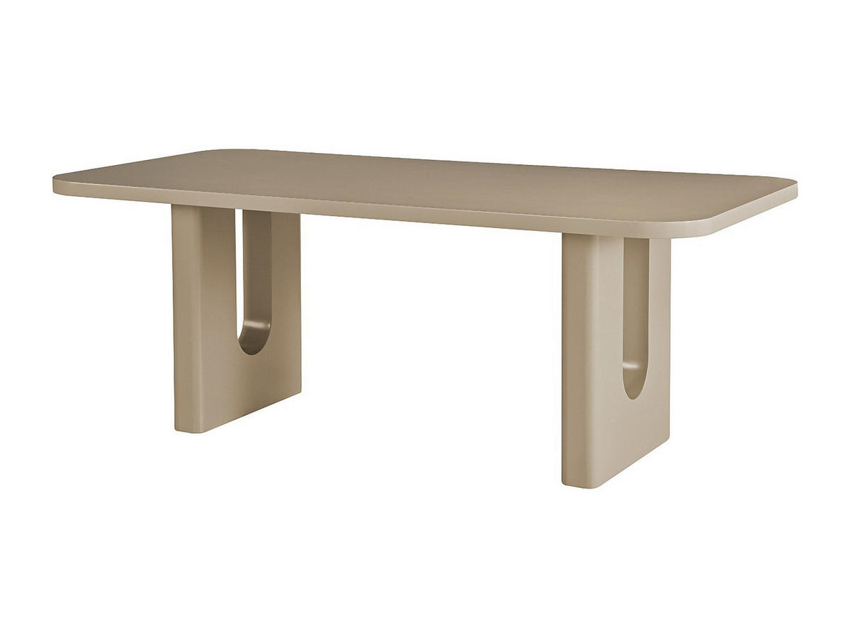 TISCH ohne Ausziehfunktion - 8 -Sitzer - MDF - taupe - NAKONI - Braun, Holz (100/200/76cm) - Vente-Unique