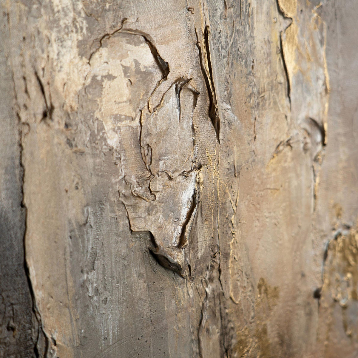 GEMÄLDE Goldene Horizonte Schattenfugenrahmen Gold 60x40 cm - Goldfarben, Holz (60/40cm) - YS-art gallery