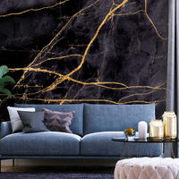 SELBSTKLEBENDE FOTOTAPETE 147/105 cm - Goldfarben/Schwarz, Kunststoff/Textil (147/1cm) - KUNSTLOFT