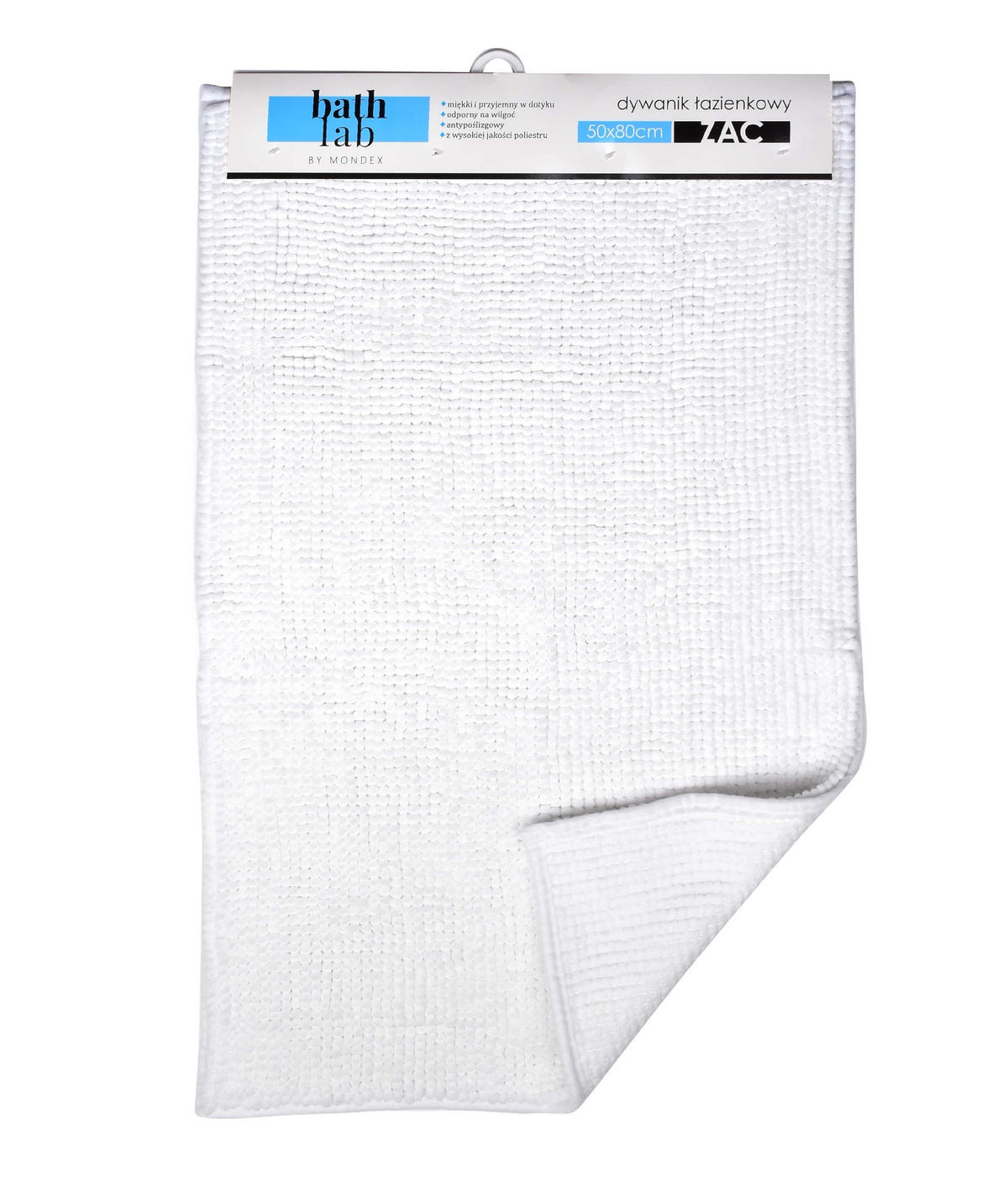 BADEMATTE Zac Weiß 80/50 cm Textilien - Weiß, Textil (50/80cm) - Mondex