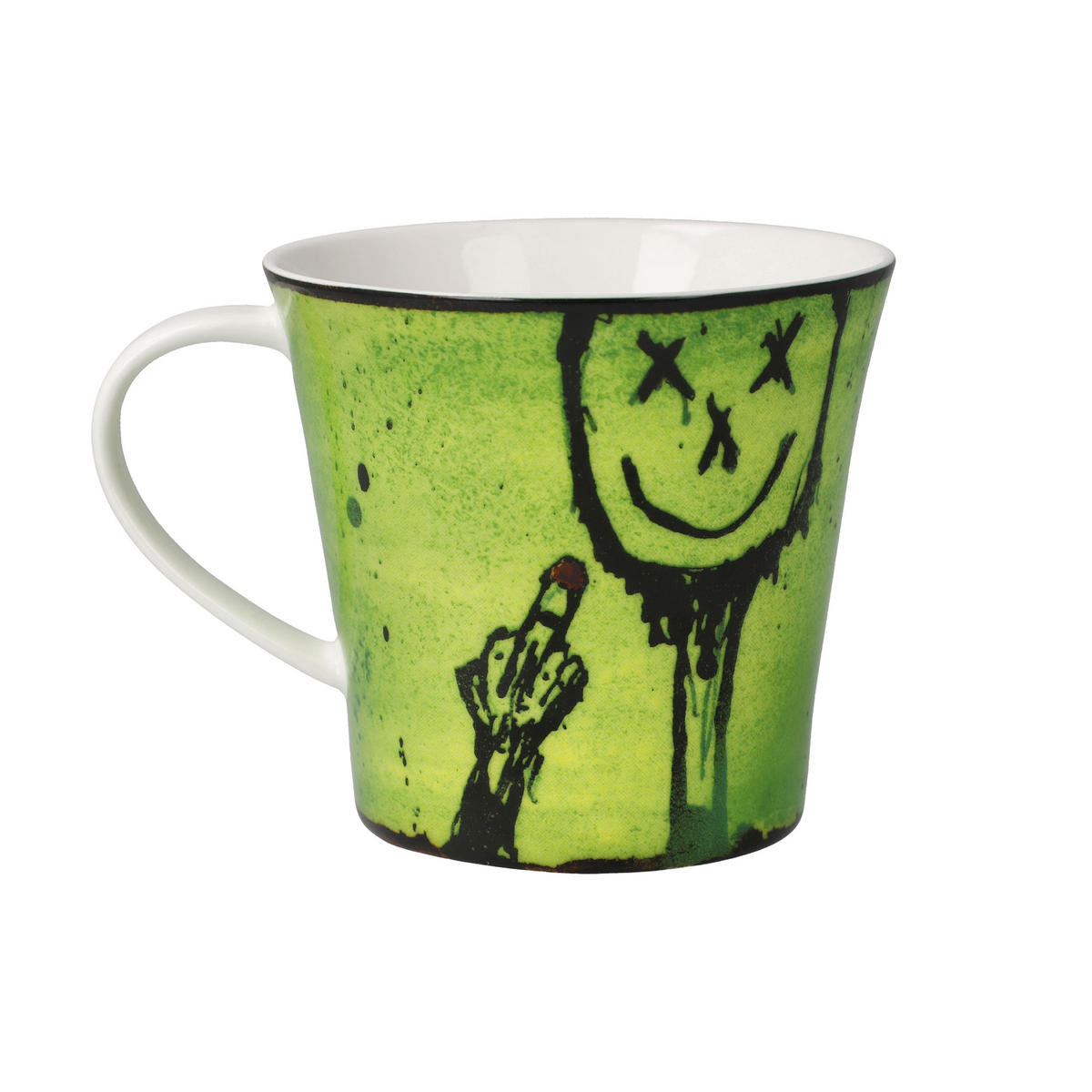 TEETASSE Frank Hummel - Mittelfinger, Fine Bone China, Bunt, 350 ml - Multicolor, Keramik (0.35L) - Goebel