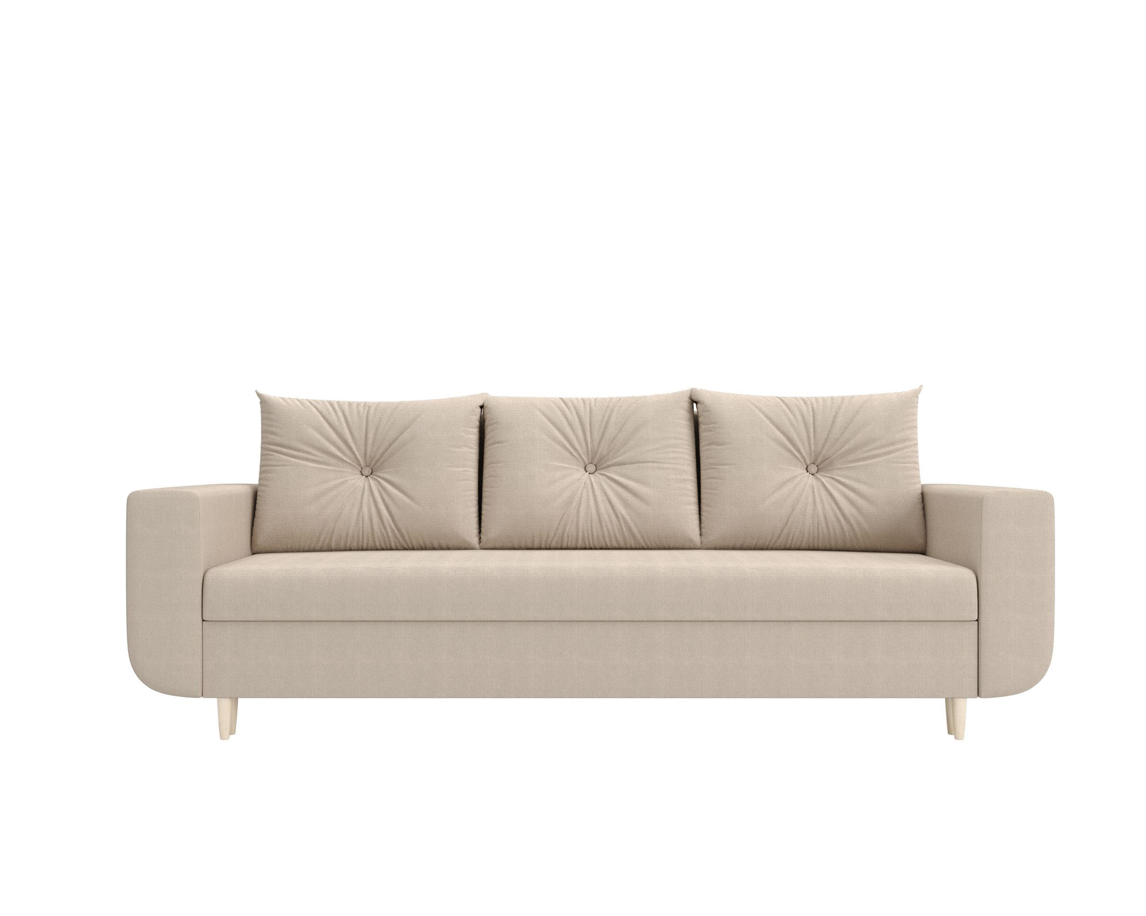 SOFA DELFIN mit Schlaffunktion COSMIC 10 Sofa mit Stauraum - Beige, Textil (90/88/240cm) - Bedante