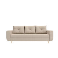 SOFA DELFIN mit Schlaffunktion COSMIC 10 Sofa mit Stauraum - Beige, Textil (90/88/240cm) - Bedante