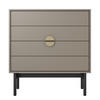 KOMMODE Stoon Steingrau 85,5 cm - Beige/Goldfarben, Holzwerkstoff/Metall (85.5/93/38cm) - Selsey