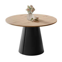 AUSZIEHTISCH BASE 120-196/76 cm, Schwarz / Artisan-Eiche - Schwarz/Eiche Artisan, Holzwerkstoff/Metall (120/120/76cm) - Idohome